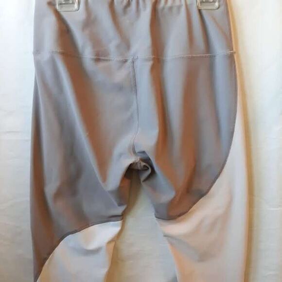 Apana Leggings Full Length Activewear Pants Size L Gray Pale Pink - Picture 6 of 9